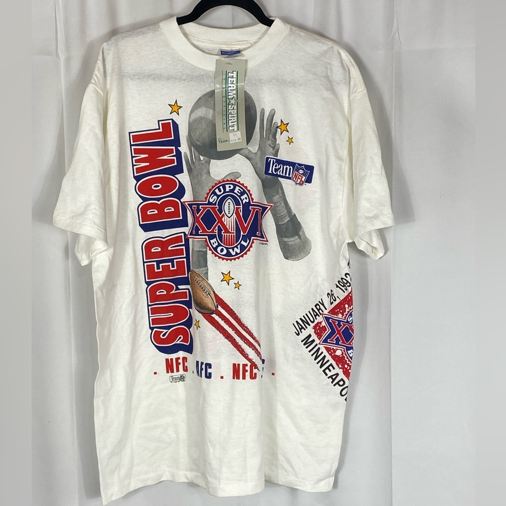 Vintage NWT Salem brand Super Bowl 26 t shirt